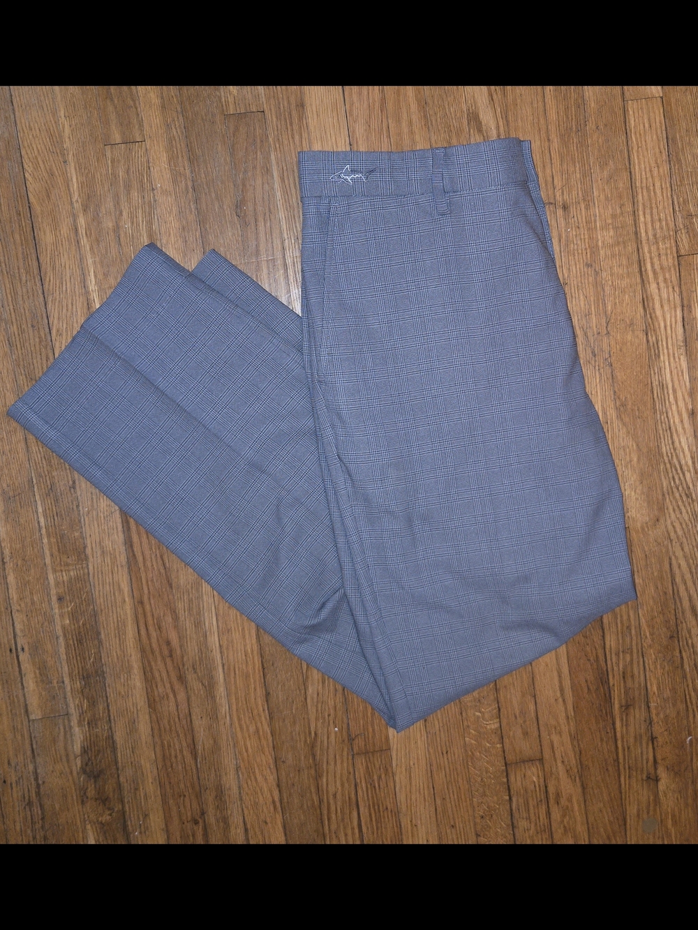 Greg Norman Collection Men's Gray Plaid Dress Pants
